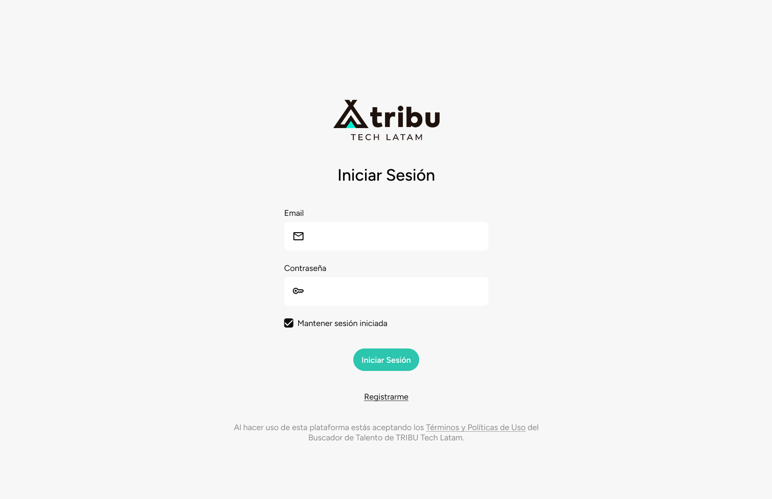 TRIBU Business — Recruiter Authentication Flow